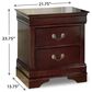 Ashley Alisdair 2-Drawer Nightstand in Reddish Brown, , large