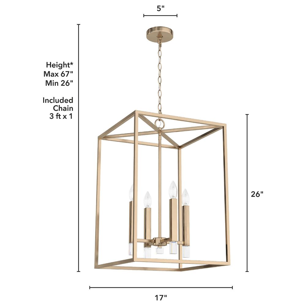 Hunter Sunjai 17&quot; 4-Light Pendant in Alturas Gold, , large