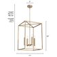 Hunter Sunjai 17" 4-Light Pendant in Alturas Gold, , large