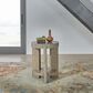 Belle Furnishings Affinity Chairside Table in Dusty Taupe and Concrete, , large