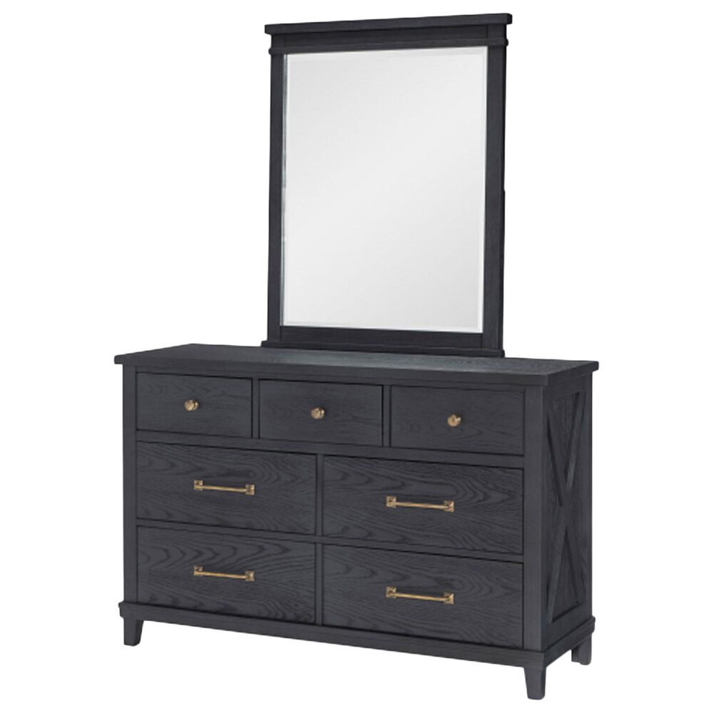 Legacy Classic Flatiron 7-Drawer Dresser in Black, , large