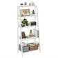 HOMLUX 5-Tier Ladder Display Bookshelf in White, , large