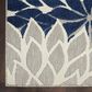 Nourison Aloha ALH05 6" x 9" Ivory and Navy Indoor/Outdoor Area Rug, , large