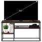 HOMLUX 45" TV Stand with 2 Open Storage Shelves in Columbia Walnut, , large