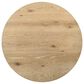HOMLUX 5-Piece Round Dining Set with Cream Upholstered Chairs in Distressed Oak and Black, , large