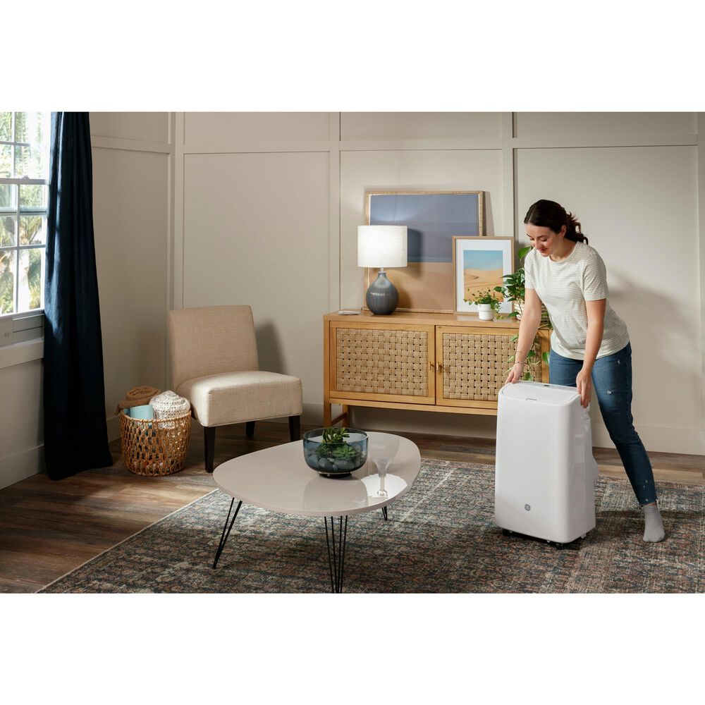 GE Appliances 7800 BTU Portable Air Conditioner in White, , large