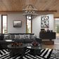 Golden Lighting Roost 9-Light Chandelier with Chicken Wire Shade in Matte Black, , large