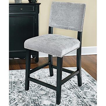 Linden Boulevard Cabrera Counter Stool in Dark Grey, , large