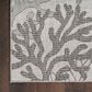 Nourison Garden Oasis Nautical Grey 3" x 5" Indoor/Outdoor Area Rug, , large