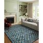 Rifle Paper Co Crafted by Cloth and Company Courtyard 7"6" x 9"6" Hadley Emerald Area Rug, , large