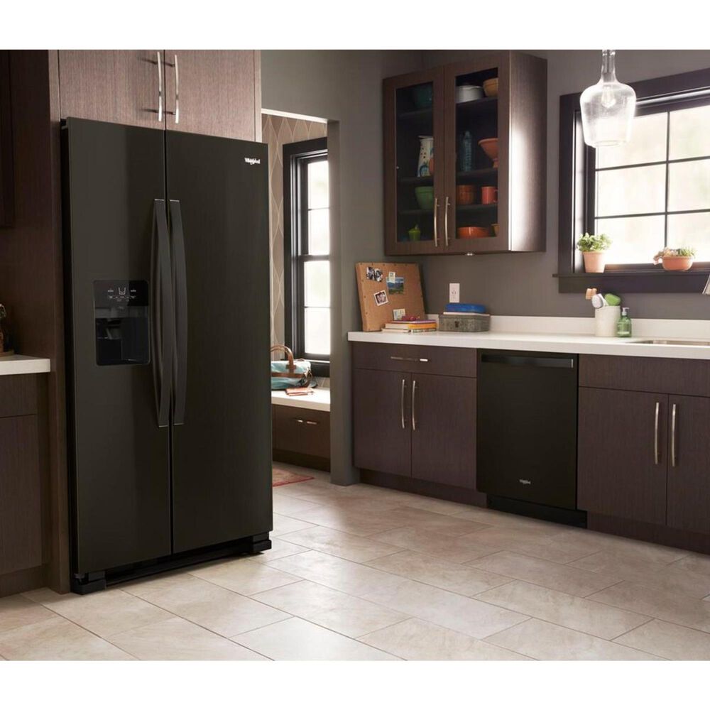 Whirlpool 24.6 Cu. Ft. 36" Wide SidebySide Refrigerator in Black Stainless Nebraska