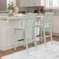 Linon Home Decor Mayfair Counter Stool in Mint Green, , large