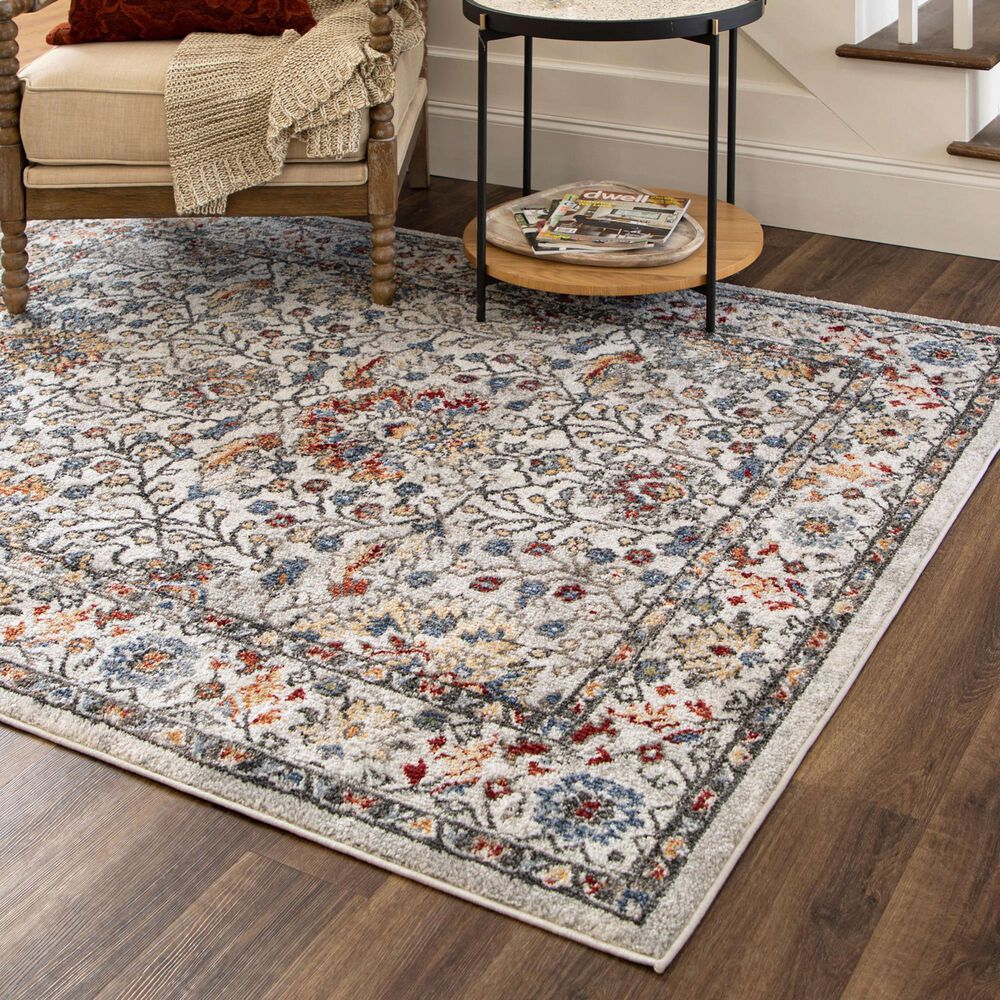 Mohawk Whimsy R1106 Grey 5'3" x 8' Area Rug, , large