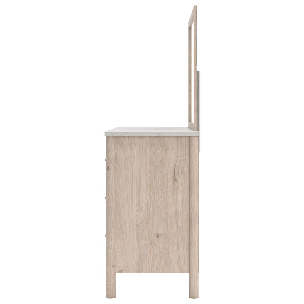 Ashley Cadmori Dresser and Mirror in Brown and White, , large