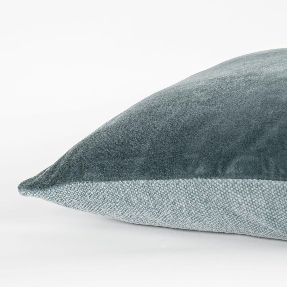 Rizzy Home Transitional Solid 22&quot; Down Filled Pillow in Teal, , large