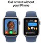 Apple Watch SE GPS 40mm Silver Aluminum Case with Denim Sport Band - S/M, , large