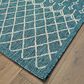 L&R Resources Sun Shower 5" x 8" Blue and Gray Indoor/Outdoor Area Rug, , large