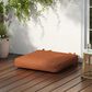 Hearth and Haven Noah19" x 19" Outdoor Dining Chair Cushion with Water-Repellent Fabric and Secure Ties in Orange, , large
