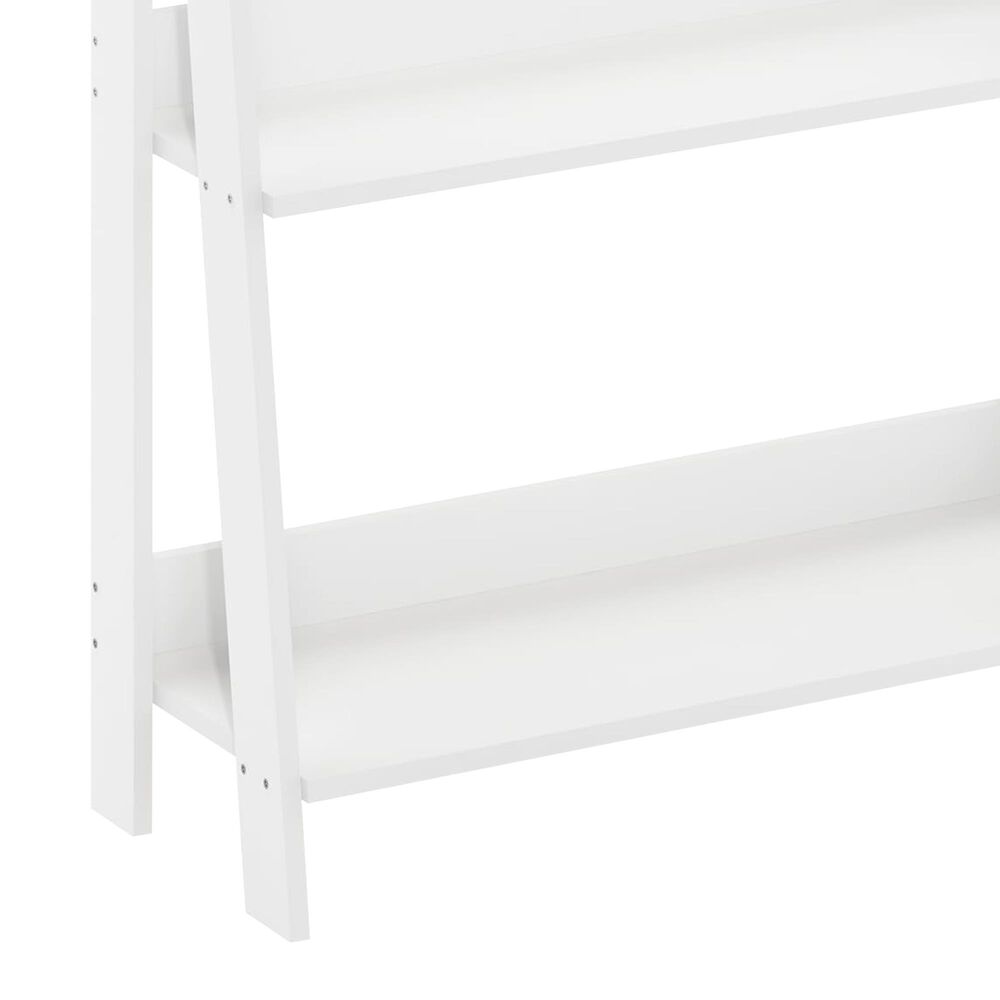 HOMLUX 3-Tier Ladder Display Bookshelf in White, , large