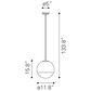 Zuo Modern Kinetic 50104  Ceiling Lamp in Chrome, , large