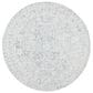 Safavieh Micro-Loop Oriental 3" Round Charcoal and Ivory Area Rug, , large