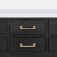 Lexora Home Norwalk 60" Double Bathroom Vanity in Black Oak with White Cultured Marble Top  and Rectangle Sink, , large