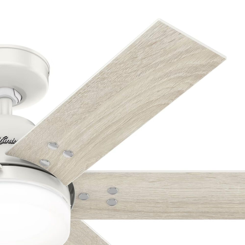 Hunter Pacer 44&quot; Ceiling Fan with LED Lights in Fresh White, , large