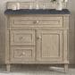 James Martin Vanities Lorelai 36" Single Vanity in Whitewashed Oak with 3 cm Charcoal Soapstone Quartz Top, , large