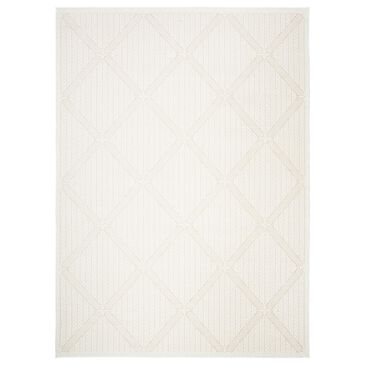 Safavieh Bermuda 8" x 10" Cream and Beige Indoor/Outdoor Area Performance Rug, , large