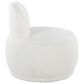 Lumisource Kimi Accent Chair in White Sherpa, , large