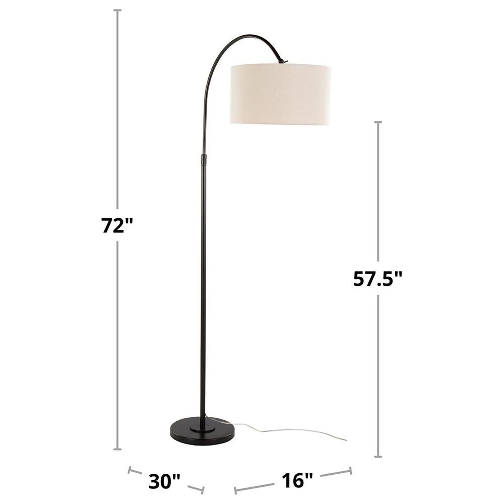 LumiSource April Metal Floor Lamp in Oil Bronze, , large
