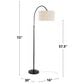 LumiSource April Metal Floor Lamp in Oil Bronze, , large