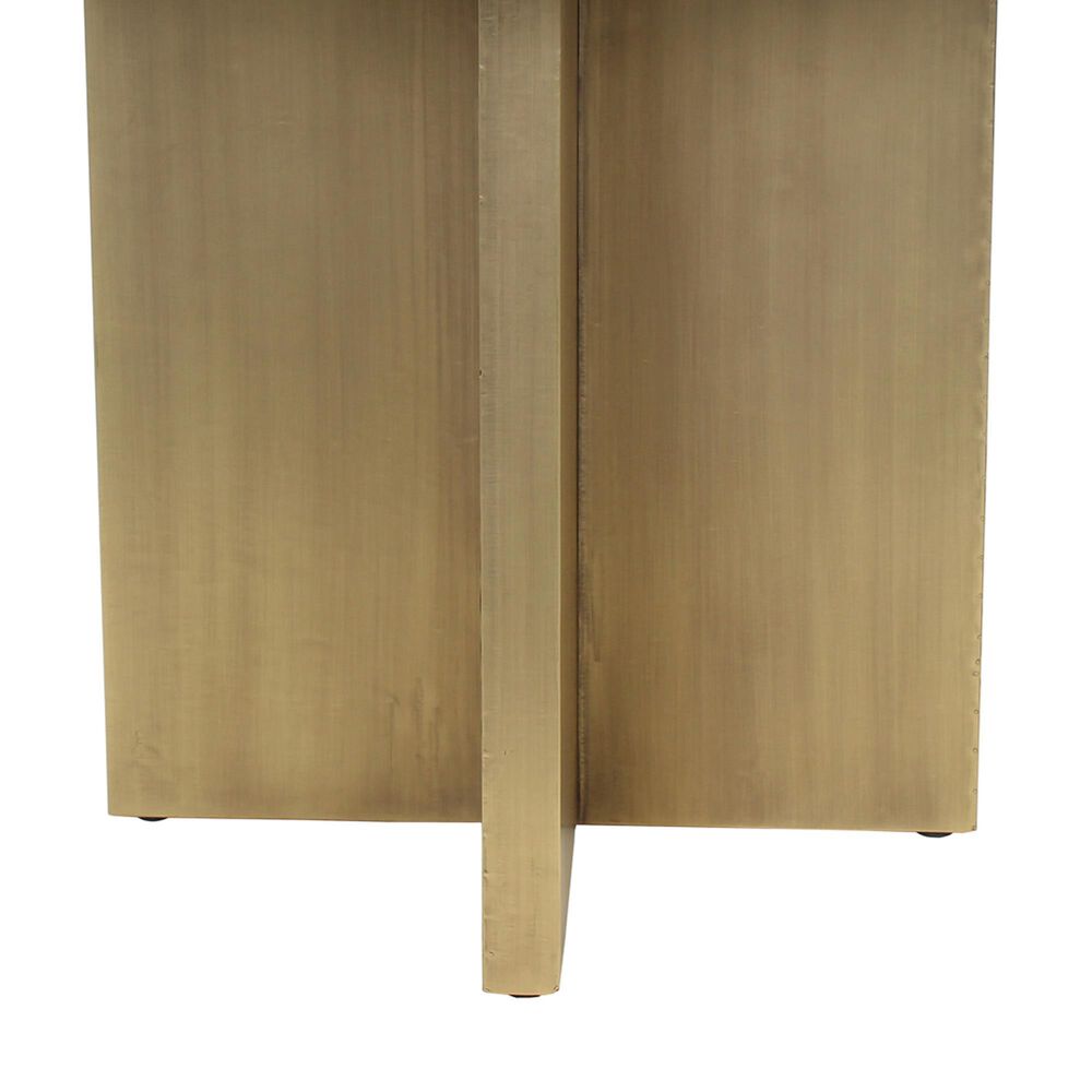 Moe&#39;s Home Collection Graze Dining Table in White and Brass - Table Only, , large