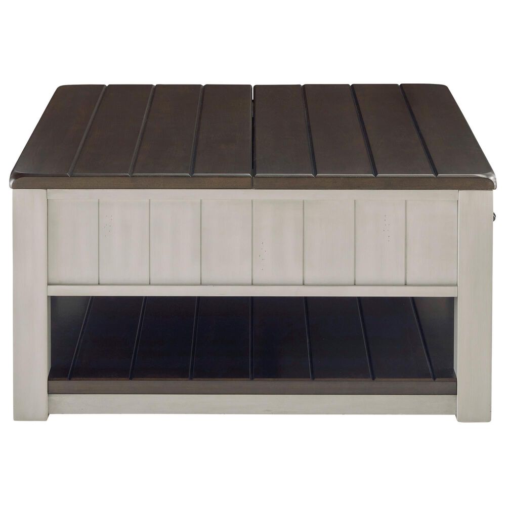 Ashley Darborn Lift Top Cocktail Table in Gray and Brown, , large