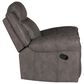 Linon Home Decor Gideon Manual Recliner in Stone Grey, , large
