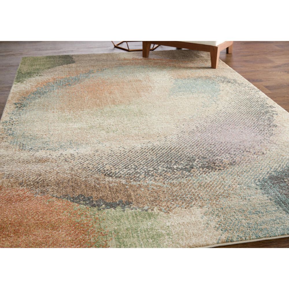 Feizy Eden Abstract Multicolor 5&#39; x 7&#39;6&quot; Area Rug, , large