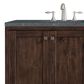 James Martin Vanities Addison 72" Double Bathroom Vanity in Mid-Century Acacia with 3 cm Parisien Bleu Quartz Top and Rectangular Sinks, , large