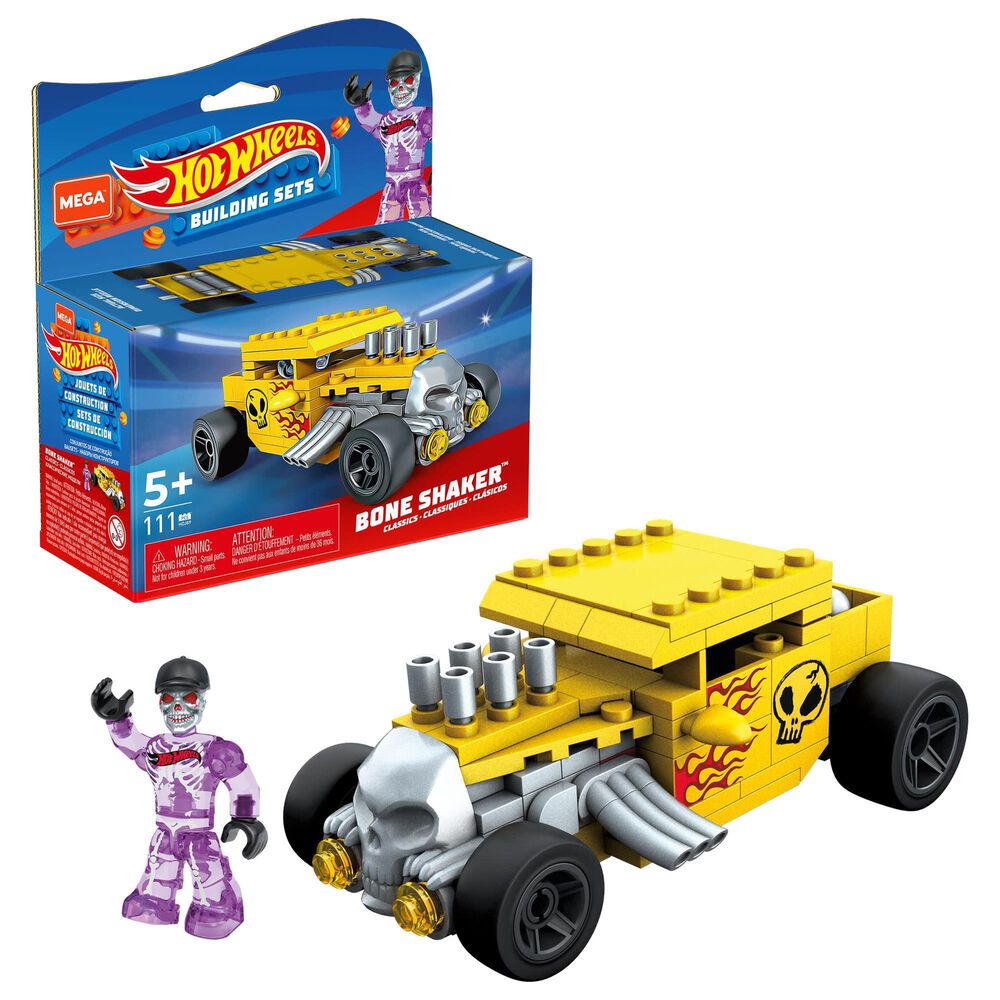 Mega Construx Hot Wheels 101-Piece Bone Shaker Building Set, , large