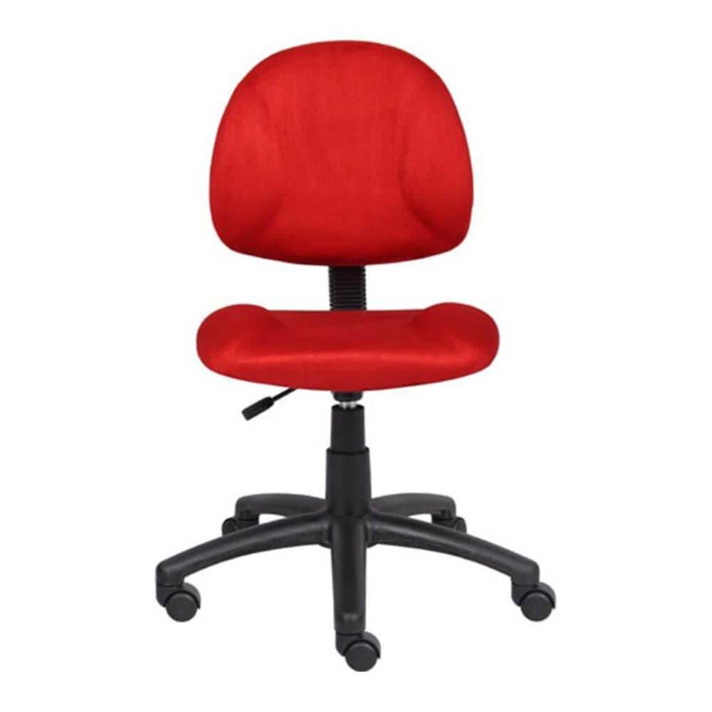 Regal Co. Boss Deluxe Posture Microfiber Chair in Red, , large