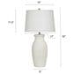 Flair Industries 32" Ceramic Table Lamp in Novac Cream, , large