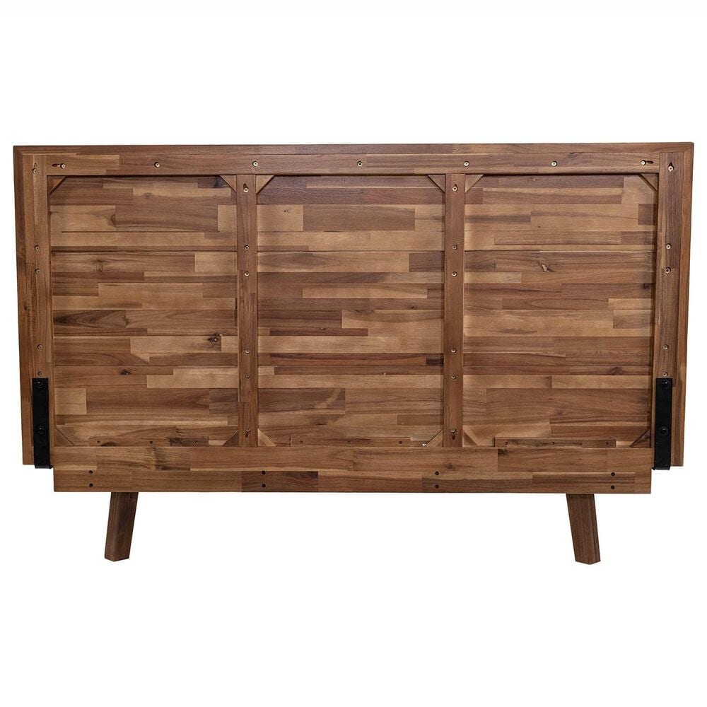 37B Gia King Platform Bed in Warm Pecan, , large