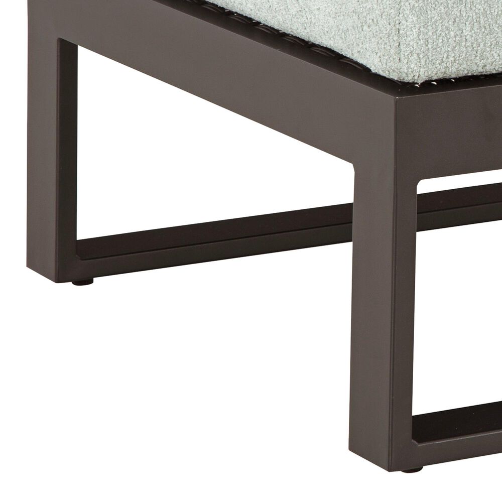 Ashley Beachloft Patio Ottoman with Gray Cushion in Black, , large
