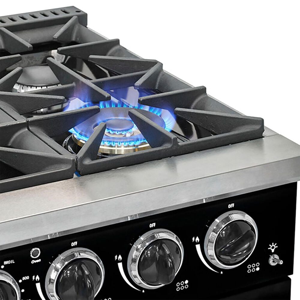Unique Appliances Classic Retro 36" Pro Convection Gas Range in Midnight Black, , large