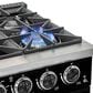 Unique Appliances Classic Retro 36" Pro Convection Gas Range in Midnight Black, , large