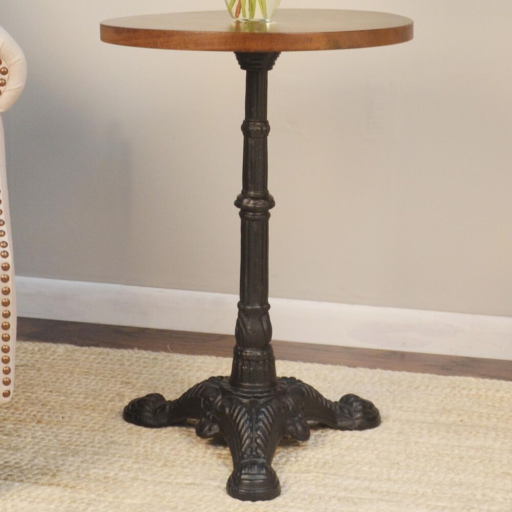Carolina Chair and Table Brera Accent Table in Chestnut/Black, , large