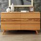Natural Bamboo Furnishings 6 Drawer Double Dresser in Caramelized, , large