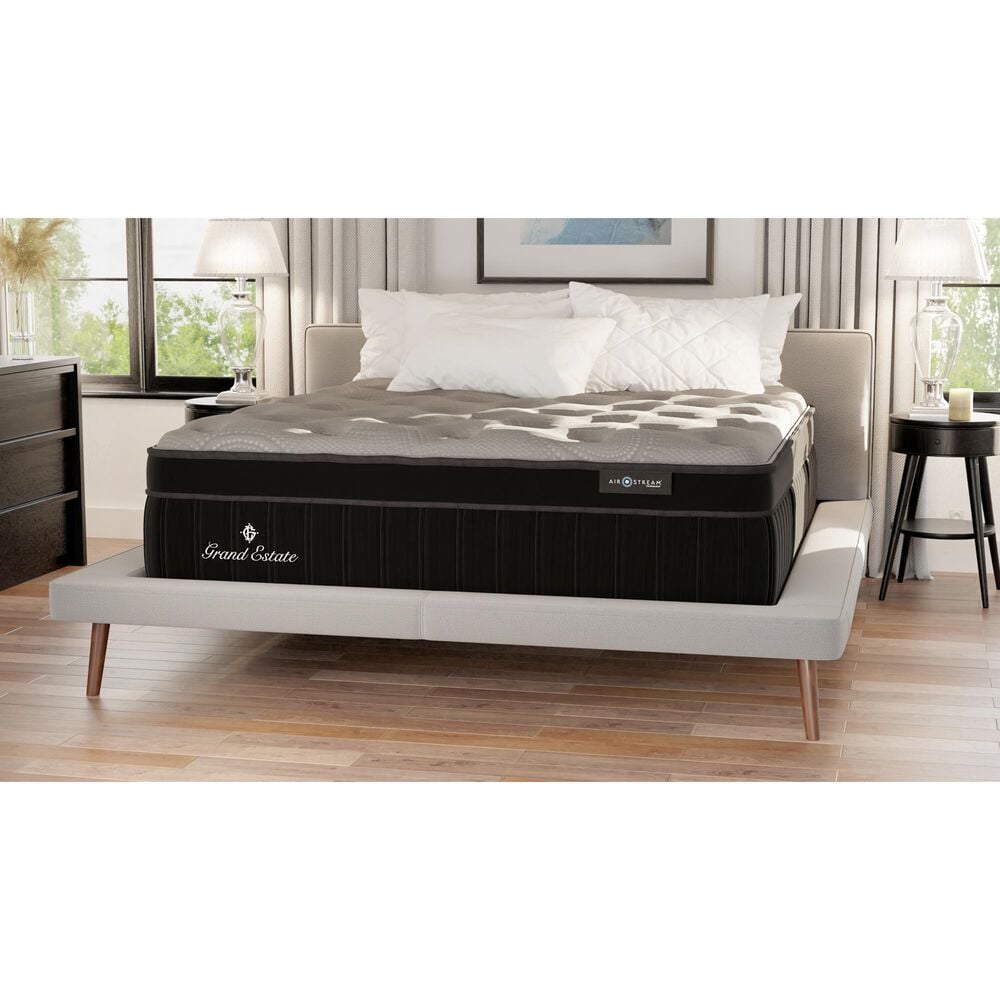Grand Estate 750 Euro Top Medium Full Mattress with High Profile Box Spring, , large