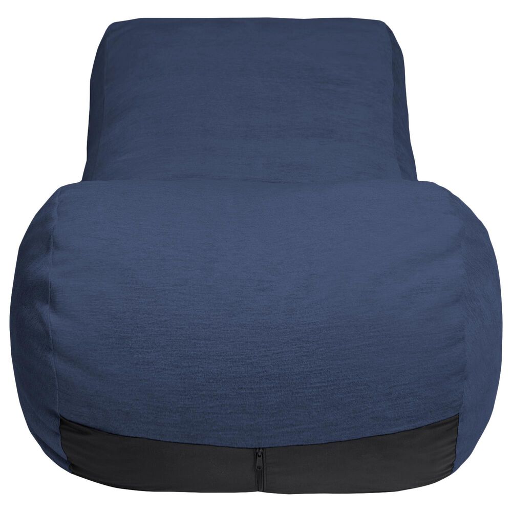 Jaxx Arlo Chaise Lounge Bean Bag Chair in Navy Blue, , large