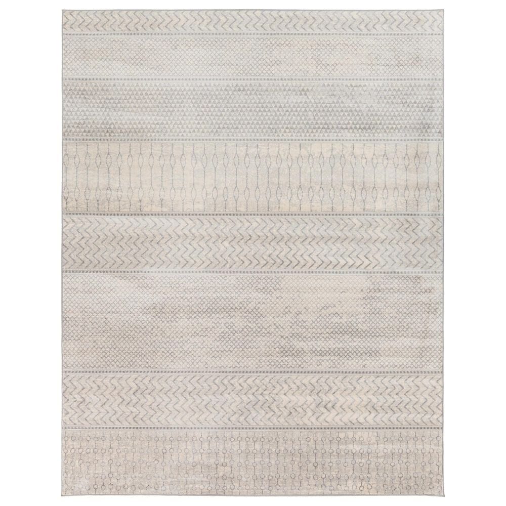 Surya Monaco MOC-2306 6"9" x 9"9" Silver Gray and Cream Area Rug, , large