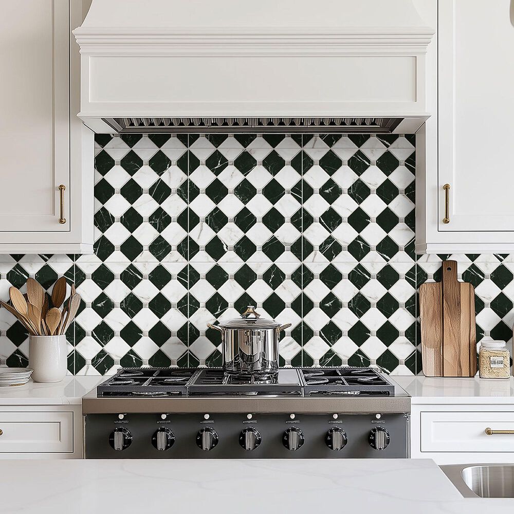 MS International Casa Tuxedo 17" x 17" Porcelain Tile, , large